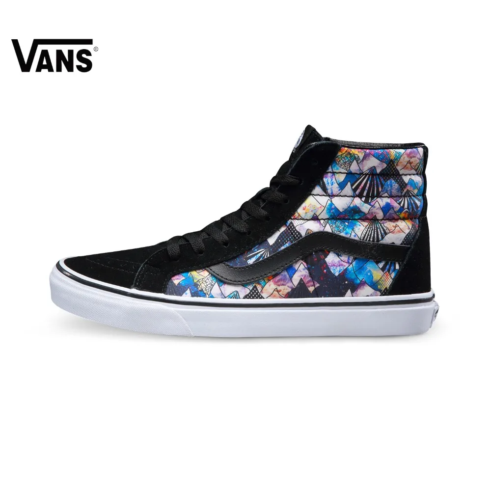 

Original Vans Black Colourful Women's Skateboarding Shoes High-top Sports Sneakers Outdoor Sports Women Shoes Brand Designer