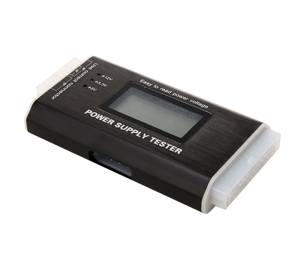 Цифровой тестер электропитания для ПК с ЖК дисплеем 20/24 Pin 4 PSU SATA HDD ATX BTX ITX HD|tester