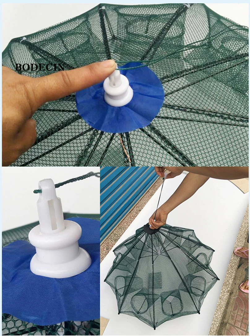 Nylon 8 Hole Fishing Net Fish Network Casting Nets Crayfish Catcher Trap Mesh Cheap Throwing Cast Folded Portable China Cages (4)