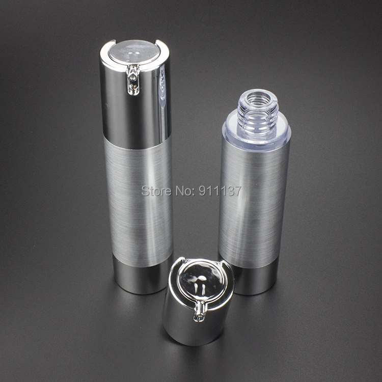 50個50ミリリットルスライバーエアレス容器化粧品 格安エアレス化粧品容器とポンプ 購入50ミリリットルプラスチックエアレスボトル Containers For Cosmetics Airless Containercontainer For Aliexpress