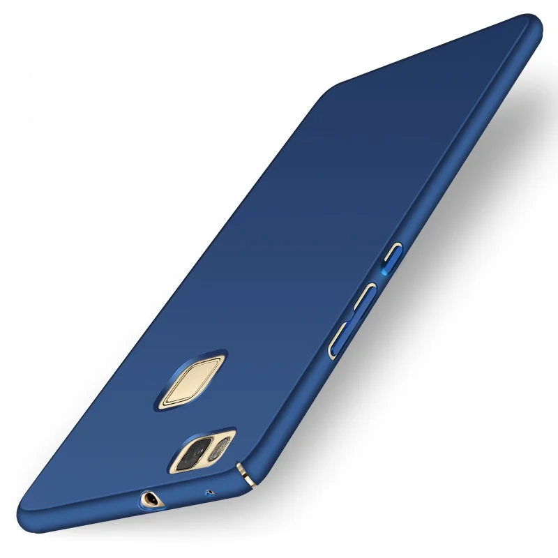 Роскошный Матовый Жесткий пластик чехол для huawei P9 Lite VNS-L21 VNS-L31 VNS-L53 ПК полная крышка для телефона VNS L21 L31 P 9 Lite 9 P9lite - Цвет: Blue