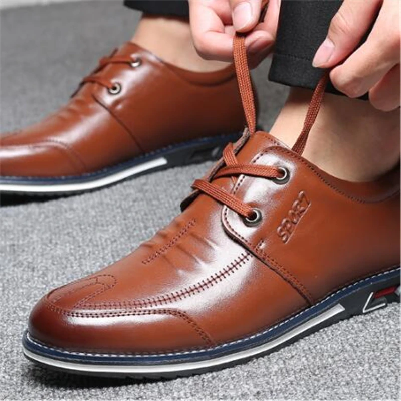 Homme marron Hommes on Printemps slip Appartements Occasionnels Mocassins Automne Baskets Black Brown En Véritable D'affaires 02a Noir slip on Doux Confortable Cuir Chaussures 54qcjS3LRA