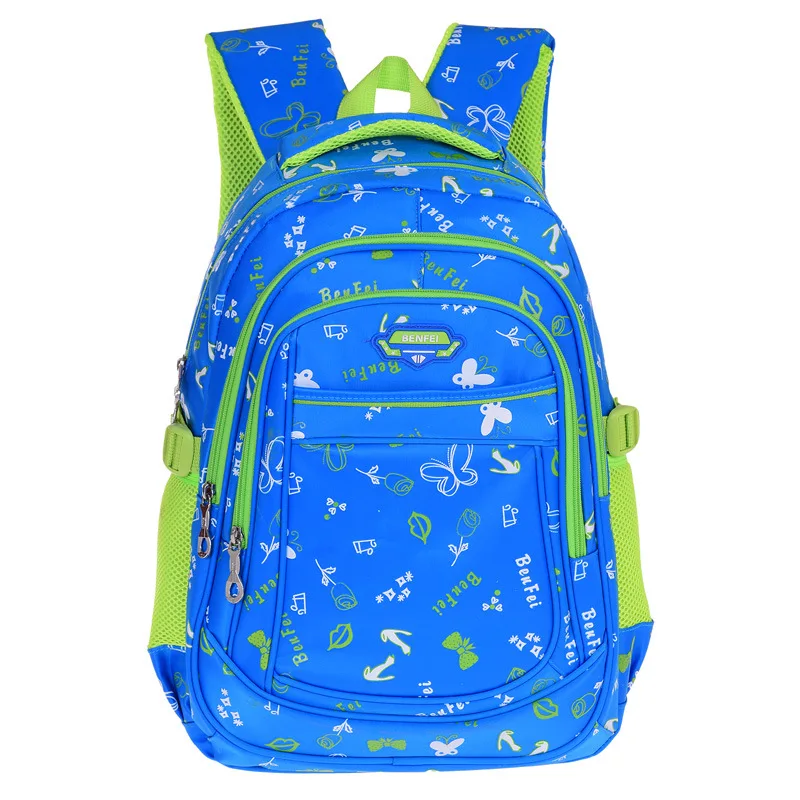 Fashion Grade1-6 Orthopedic Breathable Flower Primary School Bags Kids Backpack Teenagers Boys Girls Mochila Schoolbags Satchel