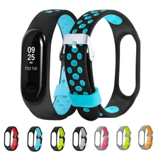 Ми группа 3 ремешок Ремешок спортивная мода вентиляционное отверстие поверхности Сменные TPE часы ремешок для Xiaomi MI группа 3 MIBand 3