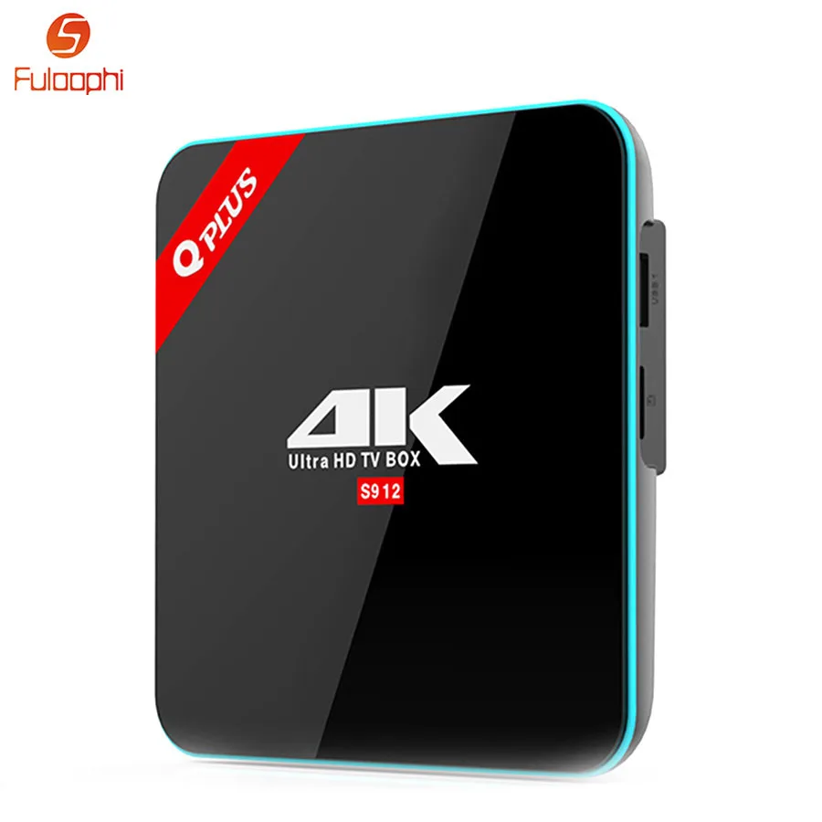 

Q Plus Android TV Box Amlogic S912 3G 32G Smart TV Box Dual WiFi 2.4G 5G Bluetooth 4K HD Media Player Set-top Boxes
