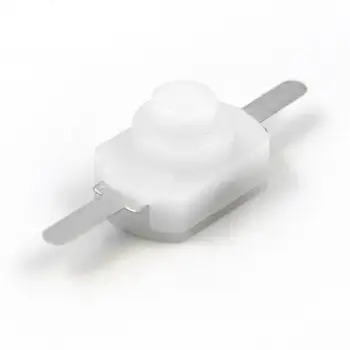 

10PCS 12*8MM DC 30V 1A White On Off Mini Push Button Switch for Electric Torch 1208YD Self Locking
