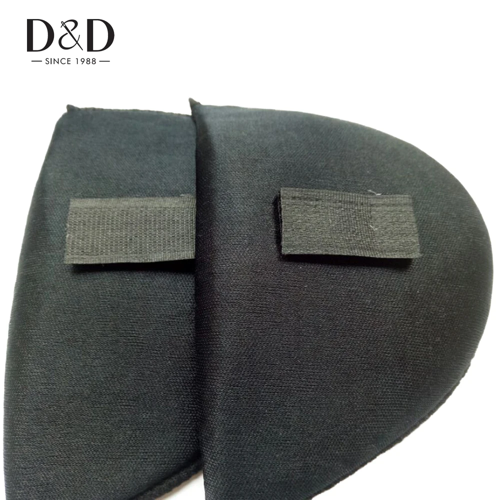 D&D 5Pairs Sponge Soft Pad Shoulder Padding Anti slip Shoulder Pads with Magic Tape Clothes