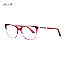 Оптический, ацетатный рецептурный оправа для очков Женская Ретро кошачий глаз металлический каркас дужки миопическая линза Мода Роскошный бренд дизайнер