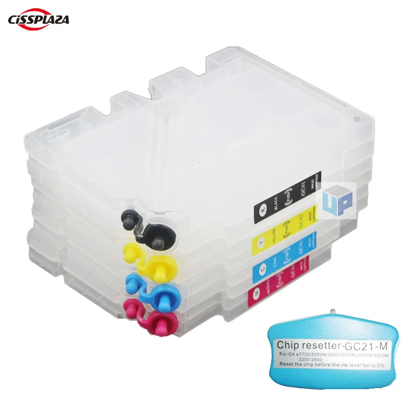 Многоразовый чернильный картридж для Ricoh GX3050N GX3050SFN GX5000 GX5050N GX7000 GX2050N GX2500 GX3000 GC21 с