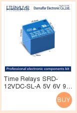 Реле времени SRD-05VDC-SL-C 5 V 6 V 9 V 12 V 24 V 48 V DC 10A 125 V 250 V AC SPDT NO Typc-4PIN SPDT B-M Typc C 5PIN PCB T73