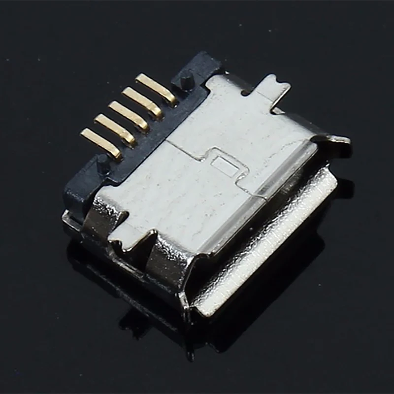 USB гнездовой разъем 5P 50 шт./лот 5pin MK5P Micro 5 контактный SMD медный корпус порт для