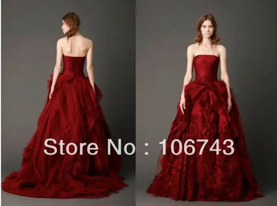 Популярные пикантные сладкая принцесса кружева Многоуровневое высокого качества красный свадебное платье для матери невесты платья