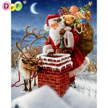 DPF 5D DIY Алмазная картина мозаика Рождественская вышивка полная квадратная Алмазная вышивка крестиком Мозаика комплекты декора картина подарок