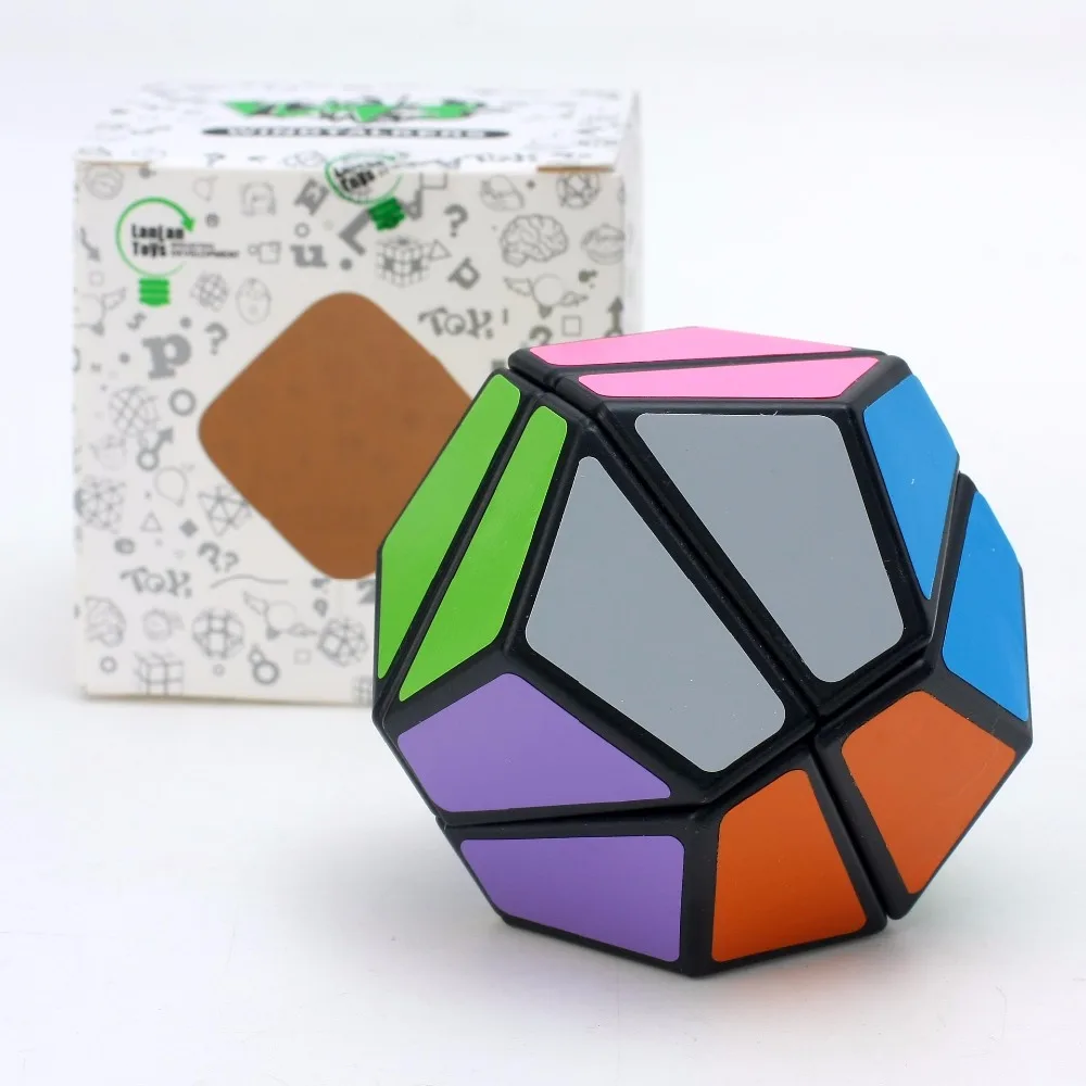 

Lanlan 2x2 Dodecahedron Magic Cube Puzzle Black 30mm Profissional Educational Hand Spinner Stress Speed Cube Toys Game for kid