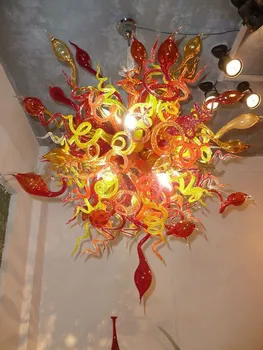 

Modern Crystal LED Light Source Art Designer Blown Murano Glass Chandelier