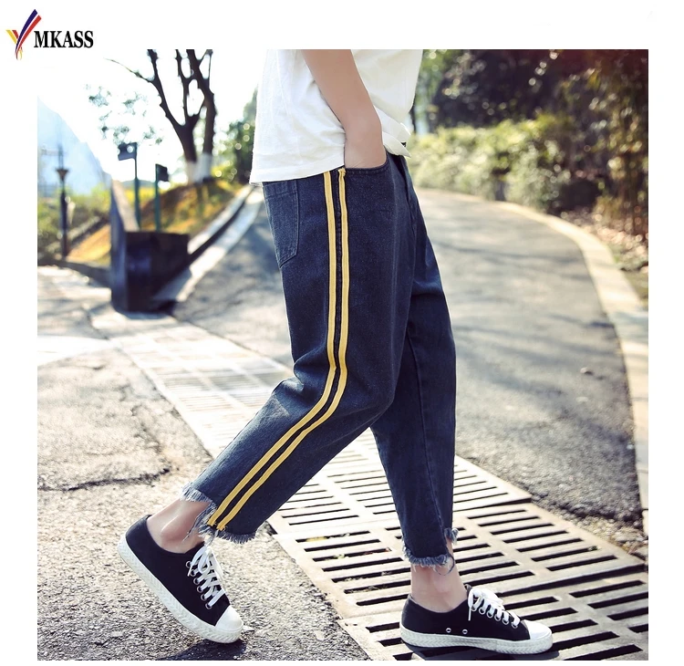 MKASS 2017 New Style Men/Males Designer Fashion Hiphop  Biker/Motorcycle Denim Jeans Slim Skinny Straight Ripped Punk Pants