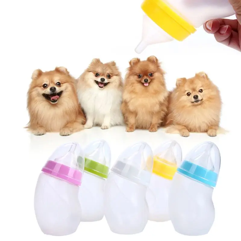 

Pet Milk Bottle Dog Cat Feeding Bottle Puppy Kitten Feeder With Cleaning Brush