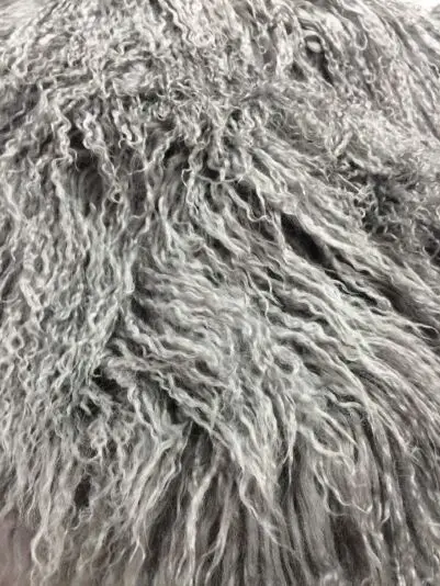 grey Лидер продаж, женские зимние пальто из монгольского меха ягненка, SF0217 - Цвет: grey