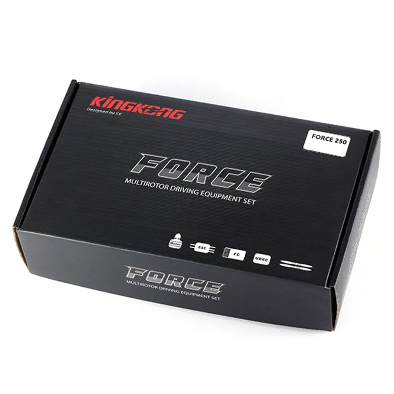 Новое поступление KINGKONG/LDARC Force 250 power Combo 2205-2300KV мотор 20A 2-4S ESC 5045/6045 2-Лопастной Пропеллер для FPV Multitor