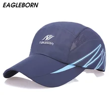 Eagleborn Snapback унисекс быстросохнущая бейсболка для мужчин и женщин Регулируемая однотонная Солнцезащитная шляпа сетчатые бейсболки 7 цветов