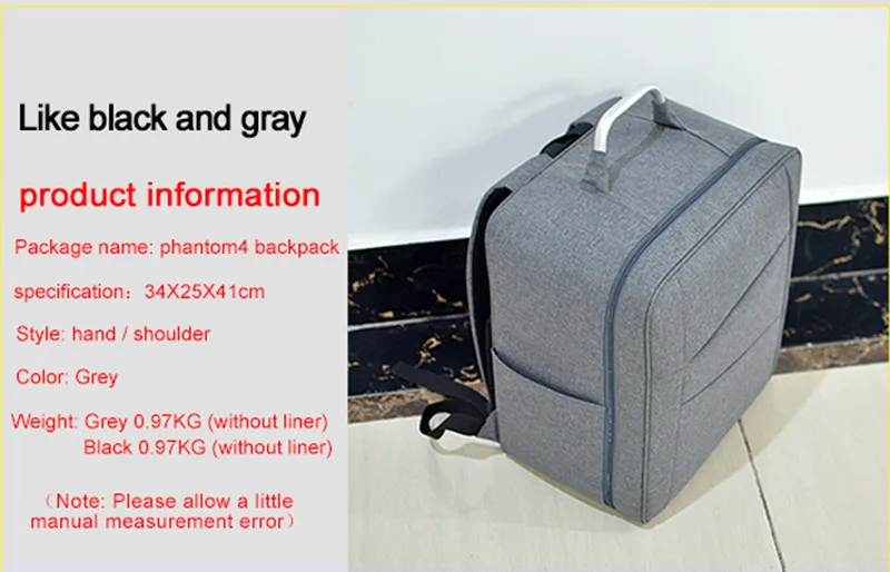 DJI Phantom 4 Backpack Unlined Bag Carrying Case Shoulder Bag Waterproof Shockproof Bag For DJI Phantom 4 Drone