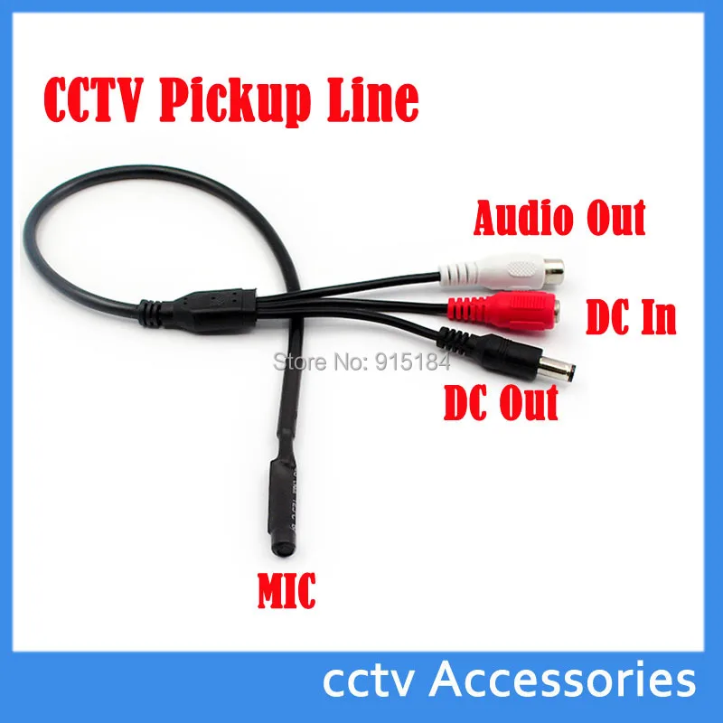 

Surveillance RCA CCTV Mic Microphone Sound Monitor CCTV Sound pick-up Camera
