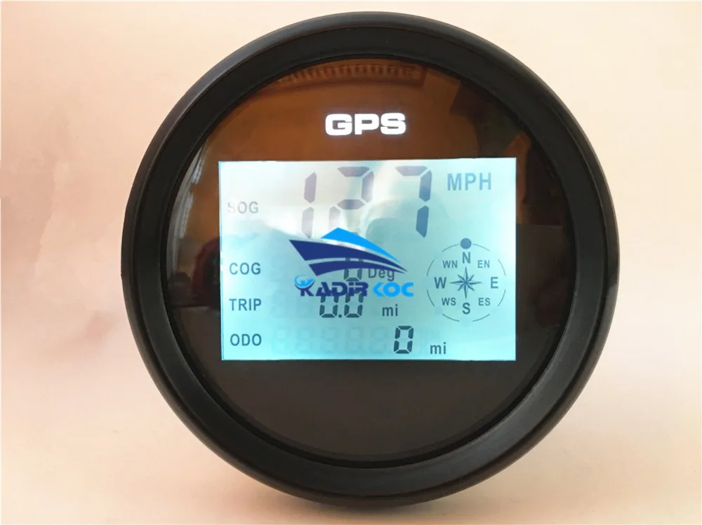 1 шт. 85 мм спидометры GPS 0-999 Цифровой скорость одометры измеритель поездки Sog Cog с 8 видов подсветки цвет для автомобиля мотоцикла