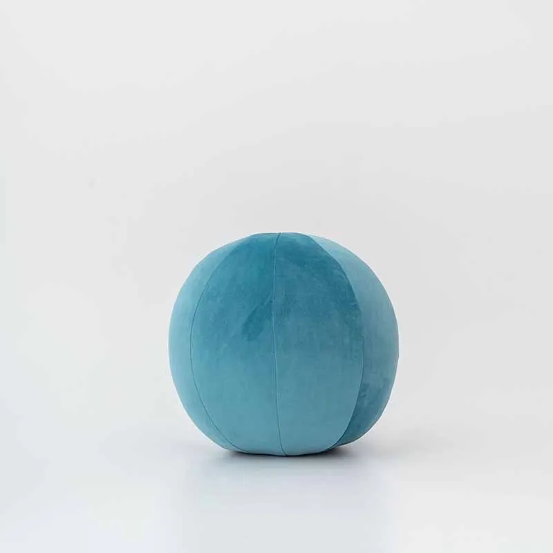 Simanfei подушка для тела мяч очень эластичный однотонный декоративные подушки дорожная подушка для детей мягкий гусиный пух обнимает кровать подушка - Цвет: Blue