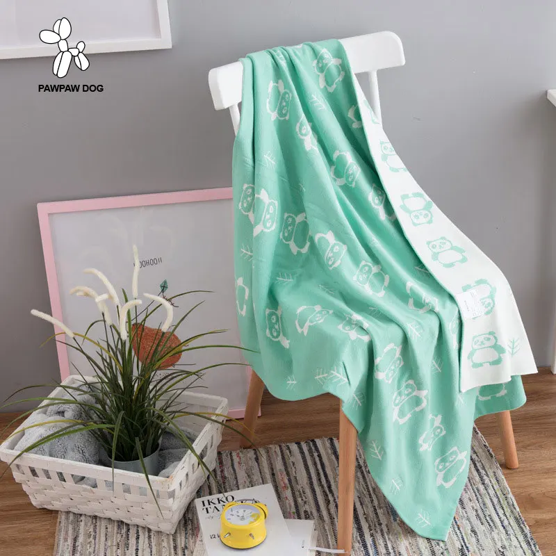 

Plaids Children's Knitted Blanket and Bedspreads Manta Plaids Sofa Cartoon Cobertor Cotton Throw Aircondition Blankets For Adult