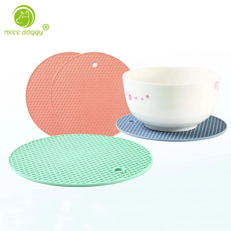 Новый дизайн тоньше сплошной цвет силиконовые коврики на стол высокое качество термостойкие кухня безопасности приготовления