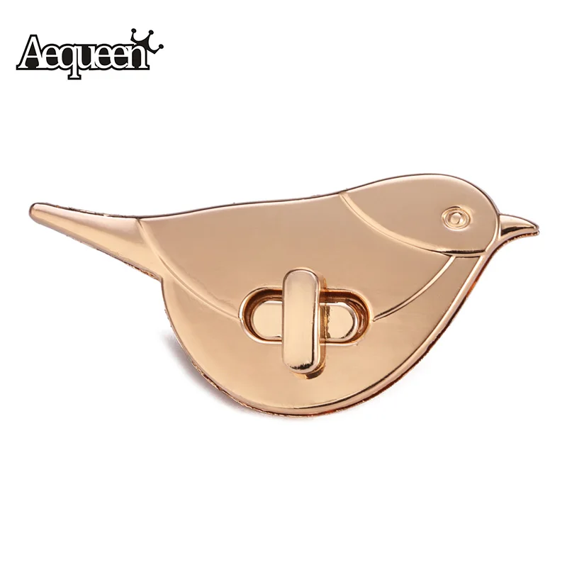 

AEQUEEN Cute Bird Turn Lock Snap Bag Accessories Buckle Twist Turn Lock Snap Clasps Closure DIY Purse Metal Hardware Gold 1pcs