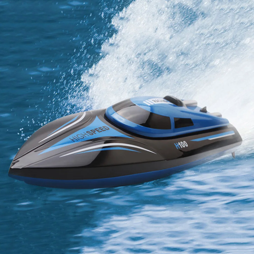 2.4G 4CH Water Cooling High Speed RC Remote Control Boat  Mini Infrared RC Boat Super Speed RC Boat with LCD NEW RC Toys