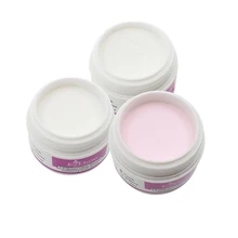 New Arrival Sparkle Clear Transparent Color Acrylic Crystal Powder Nail Tips DIY Beauty Tool