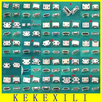 

25 models micro usb jack socket 5p 5 pins mini usb connector for Samsung HTC Lenovo ZTE...mobile phone tablet pc mid 250pcs/lot