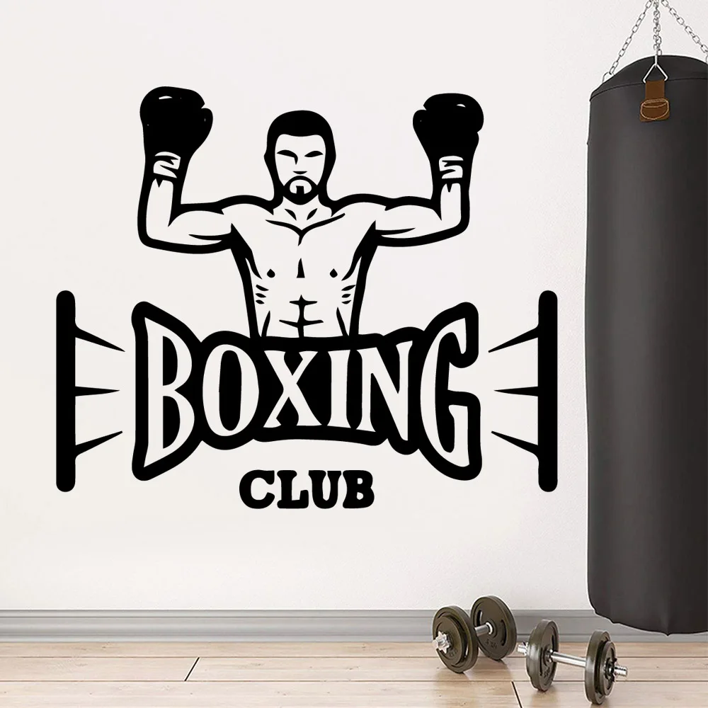 

Lovely boxing club Wall Stickers Personalized Creative For Kids Rooms Home Decor Removable Decor Wall Decals