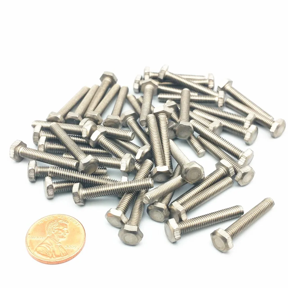 Titanium bolts M4 hex head screw DIN933 (5)
