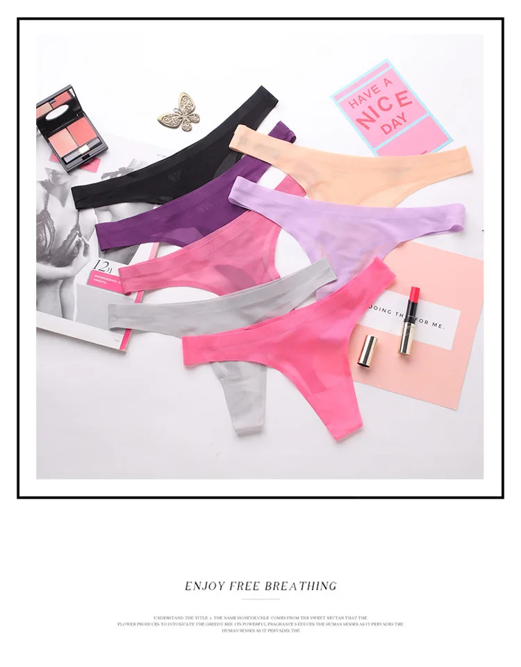 Women Sexy Panties Spandex Shorts Panties Vs Underwears Solid Black Pink Lingerie Thongs Big Size Hipster Panty (14)