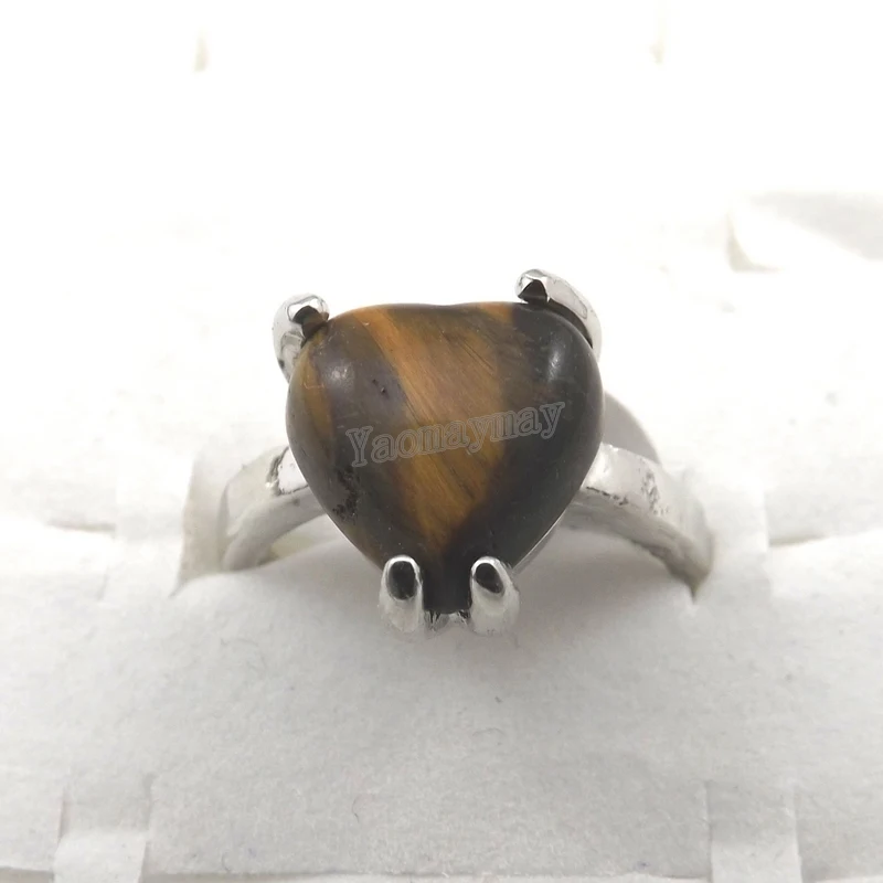 Mix Lot Natural Stone Rings Women's Ring Fashion Jewelry Bague 50pcs/pack XiaoYaoTYM