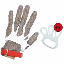 1 шт. защитные перчатки высокого качества 304L из нержавеющей стали, сетчатые перчатки, нож, порезные защитные перчатки для кухни, мясника, работы