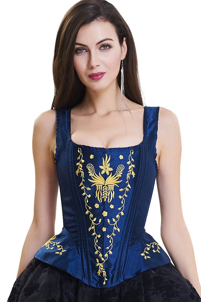 New Sexy Brocade Silver Corset Tops Bustier & G String A1704Bustiers