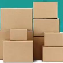 Коричневые движущиеся гофрированные коробки доставки для почты