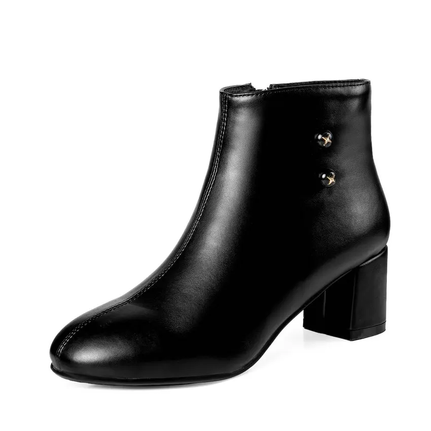 Skup ESVEVA 2019 kobieta buty w stylu zachodnim jesień buty kwadratowe wysokie obcasy kryształ buty z zaokrąglonym czubkiem kobiety kostki buty solidne buty 34 43