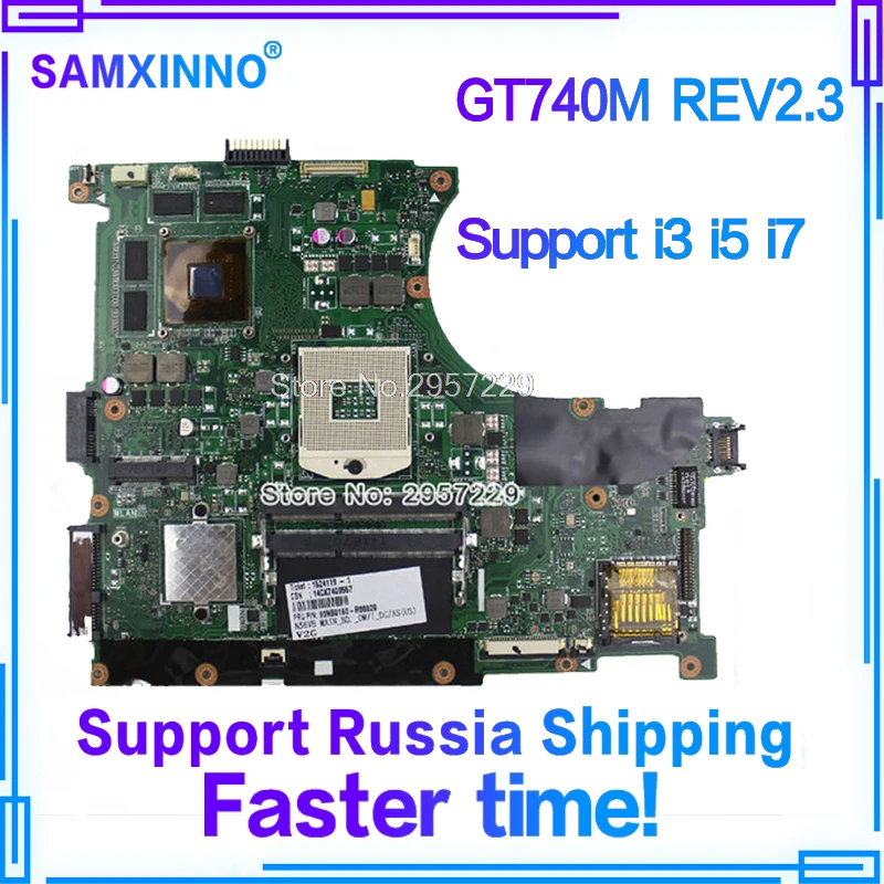 

For Asus GT740M REV 2.3 For ASUS N56VM N56VB N56V Motherboard with Discrete Graphics Card N14P-GE-OP-A2 Working Perfect