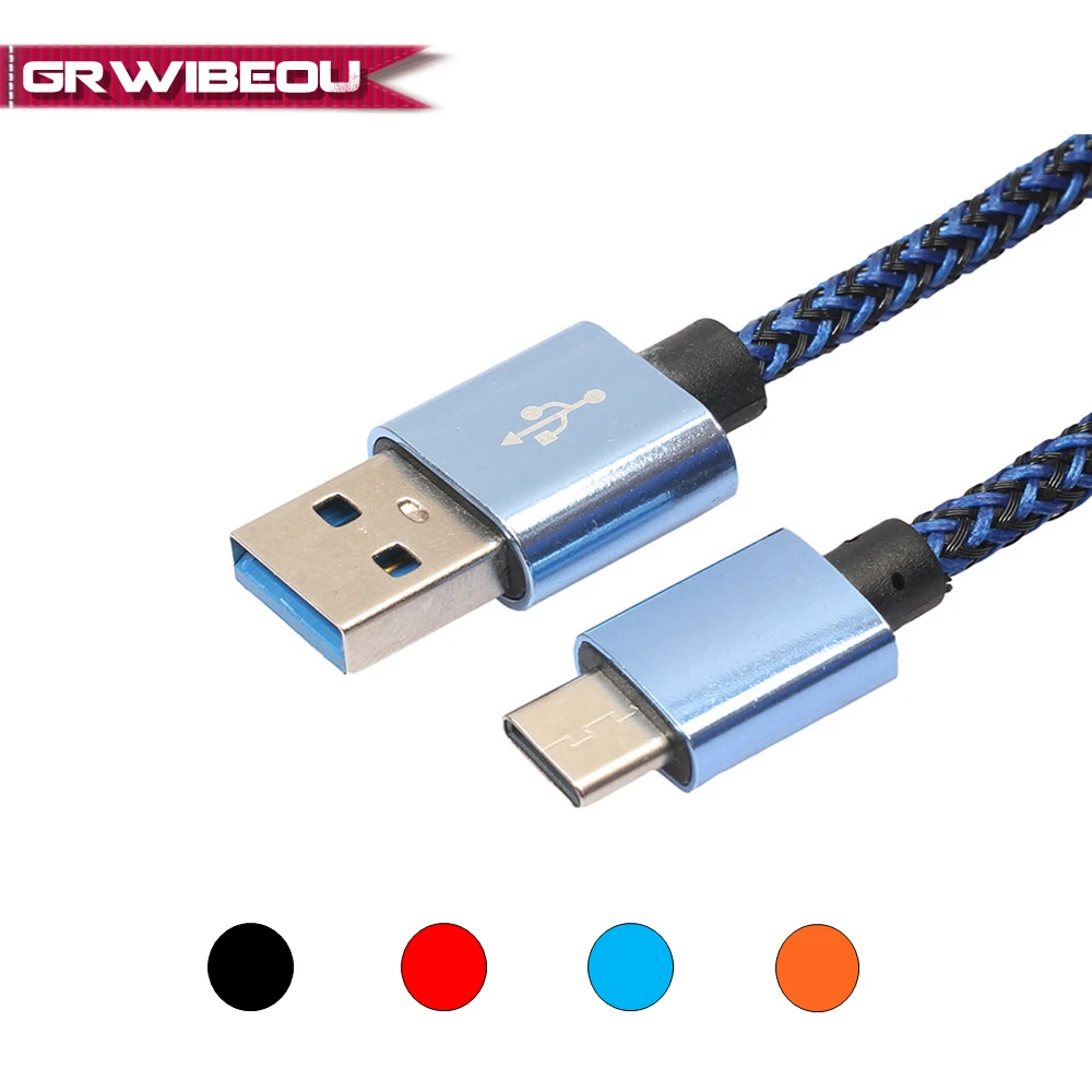 

Nylon Braided USB 3.1 Type C Cable Fast Charging USB-C Cable USB3.1 Type C Male to 3.0 Type A Male Sync Data Charger Cord 1m 2m