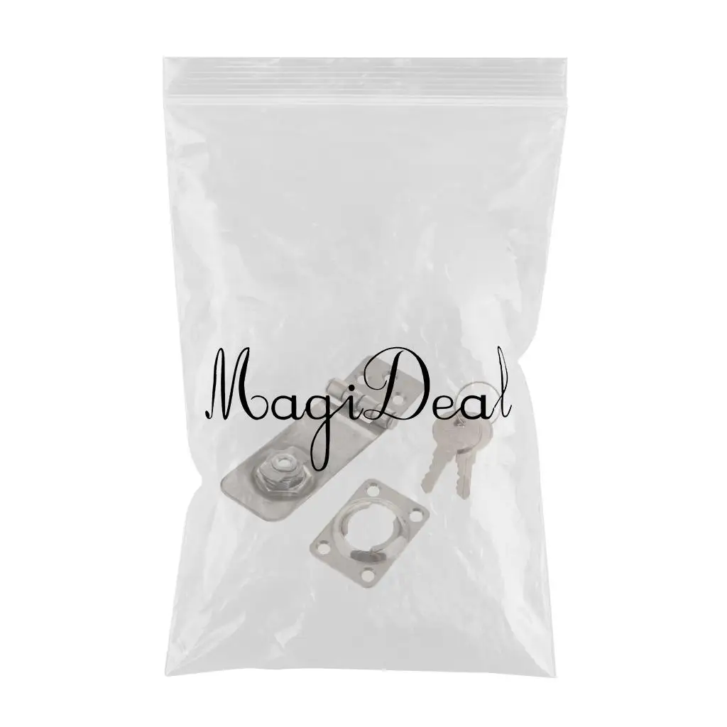 Marine Boat Stainless Steel Locking Hasp Safety Lock Hatch Cabinet Door High polished surface