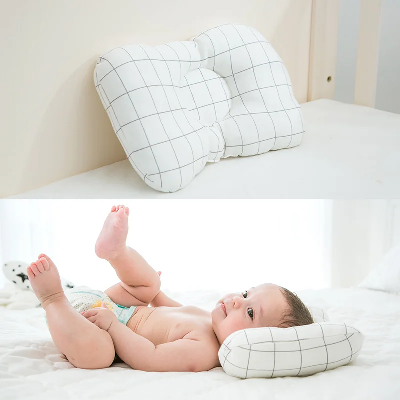Online Muslin Hidup Bantal Bayi Baru Lahir Kepala Perlindungan Cushion Kasur Bayi Perawatan Bayi Bantal Balita Tidur Positioner Anti Roll