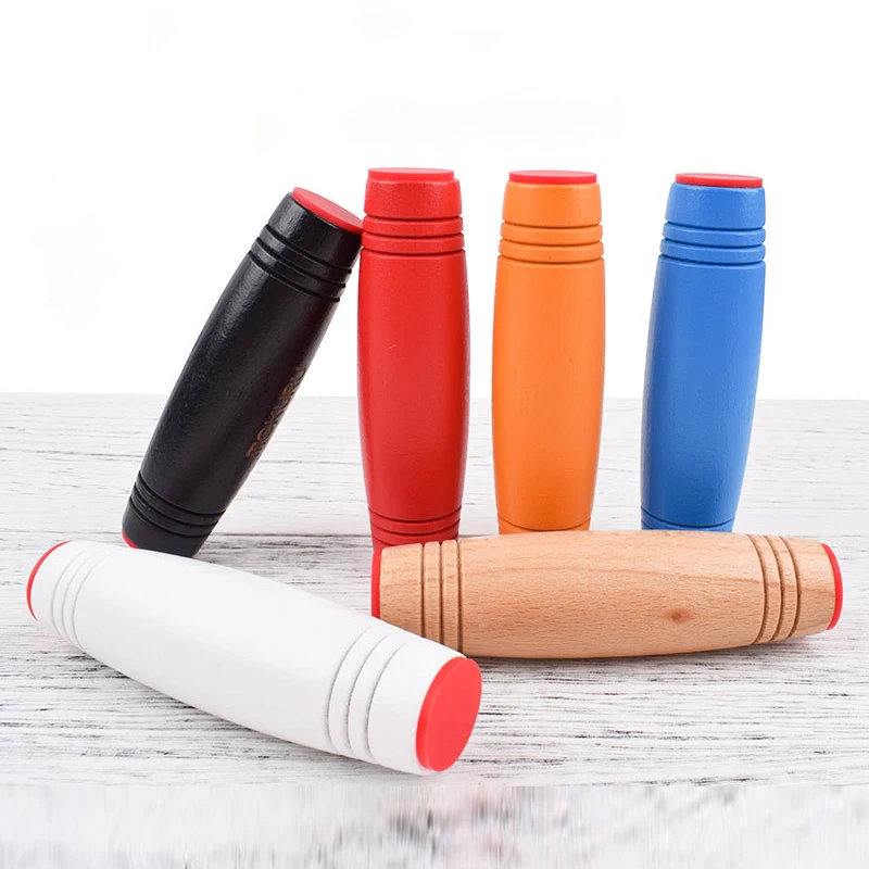 

Fidget Stick Stress Reliever Desk Toy Antistress Desktop Flip Toy Hand Tumbler Wood Flip Stick fidget stick novelty