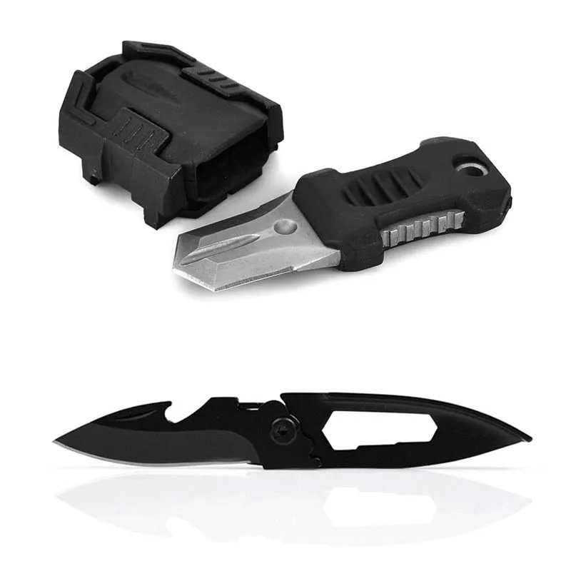 

Outdoor EDC Tool Multitool mini Knife Blade Survival Knife Camping Tool Durable mini Alloy Folding Knife Keychain Tool