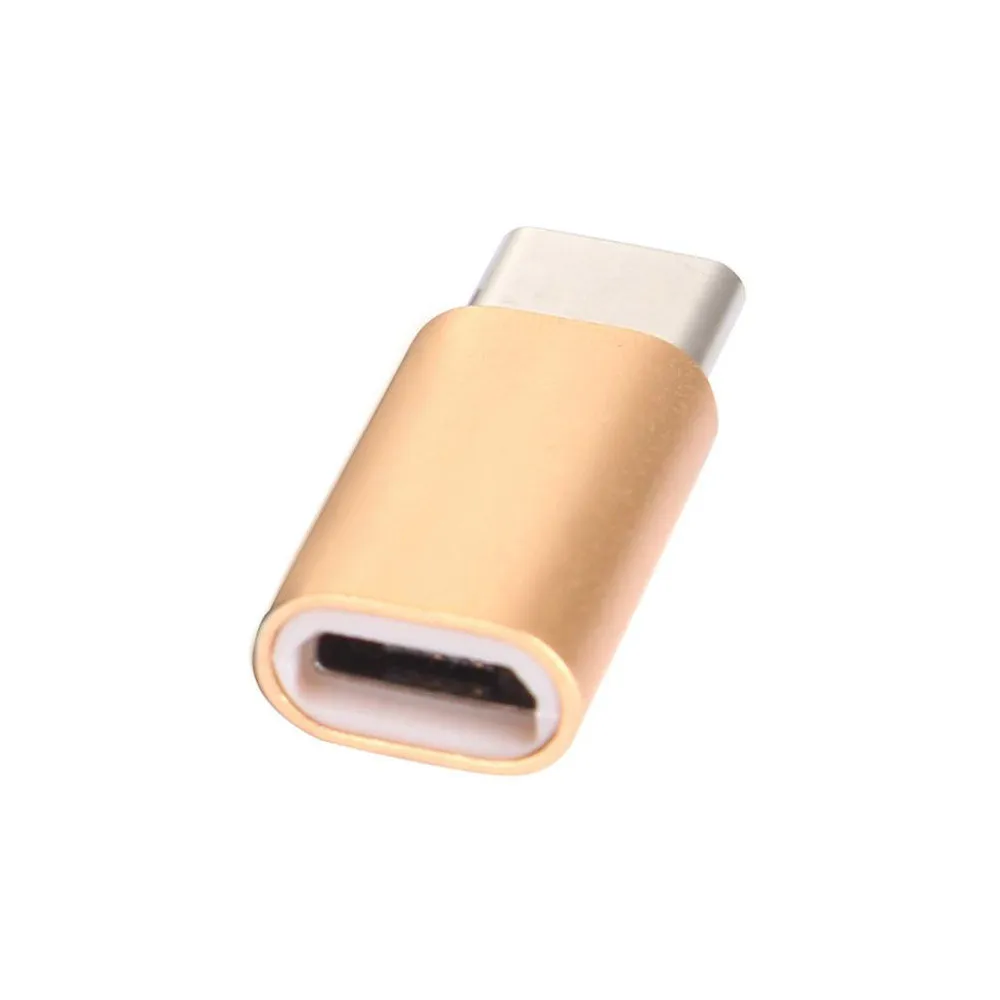 1 упаковка USB-C type-C на микро-usb-переходник для зарядки мини USB разъем адаптер для Nexus 5X Для huawei/samsung Galaxy S9 телефон - Цвет: Золотой