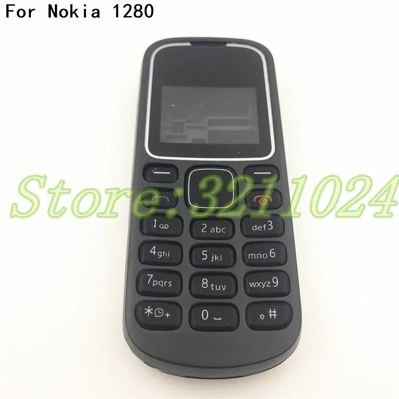 

For Nokia 1280 New Full Complete Mobile Phone Housing Cover Case With English Keypad+Logo